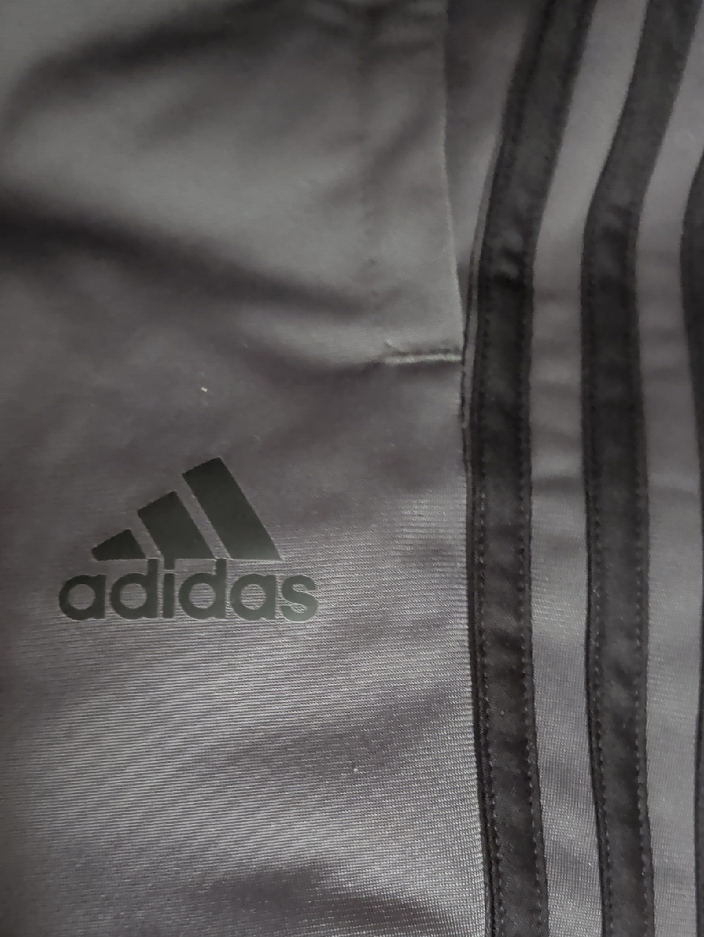 adidas Black Sport Track Pants with Signature 3-Stripes